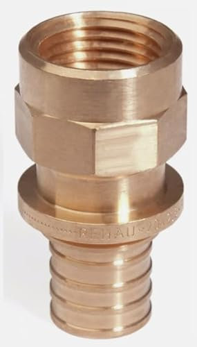 Rehau Rautitan Fittings Rohr Wandscheibe Übergang Winkel T-Stück Hülse (Übergang mit IG, 32 x 1)