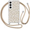 Ciciber Ttusy Handykette Hülle für Samsung Galaxy S23 mit Band, Durchsichtig Muster Leopard Case Weiches Silikon Schutzhülle mit Kordel zum Umhängen Necklace HandyHülle für Samsung S23, 06