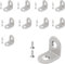 20 Pcs L Brackets, 20×20mm Right Angle Bracket, 90 Degree Stainless Steel Corner Braces with 40 Screws, Perfect for Wood Furniture Fixation, Durable & Rust-Resistant L Brackets for Wood