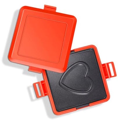 Toaster, Microwave Toaster, Sandwich Maker, Panini Maker, Dishwasher Safe, Time Saving, Fast, Toastie Safe in Microwave Oven, Effortless Cleaning Solution (Red)