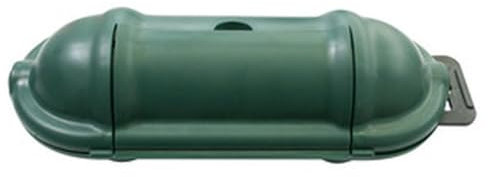 Boîtier de protection pour prises de courant résistant aux intempéries avec joint hermétique, idéal pour protéger les connexions sur la terrasse et le jardin.