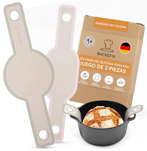 Backefix Runde und Ovale Brotschlinge aus Platin-Silikon 2er Set - die Brotbackmatte für die deine Backformen!