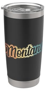 Montana USA Amerika Staat Doppelwandiger Edelstahl-Thermobecher