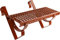 Parotec Dachtritt 40 cm für Schornsteinfeger Komplett Steigtritt für Dachziegel und Dachpfanne zum Einhängen Laufrost inkl. Montagematerial, 10 Farben (RAL 8004 - Ziegelrot)