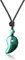 COAI Collier Ajustable Magatama Pendentif Malachite Homme Femme