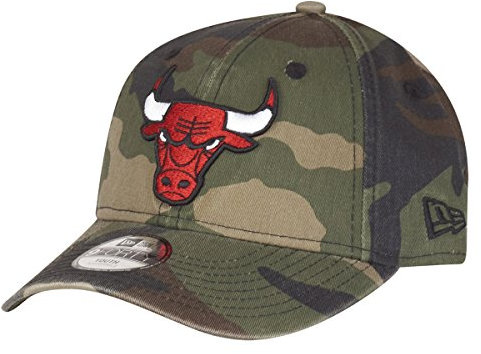 New Era Kinder 9Forty Cap - Chicago Bulls Washed Wood camo