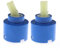 2X Cartouche en Céramique 40mm Disque Robinet Bain Bassin de Douche Levier Salle de Bain Cuisine Réparation Remplacement Outils