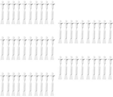 50pcs Bâtonnets Applicateurs Spatules de Cire Épilation du Corps Rasage en Bois Usages Multiples