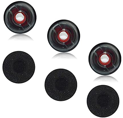 Auricolari di ricambio con rivestimento in schiuma per cuffie Bluetooth Plantronics Voyager serie 5200 / 5210/5220 / 5200 UC (grande)