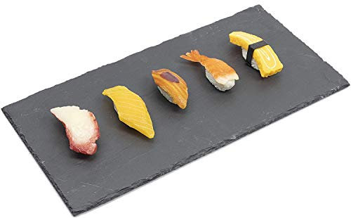 Set di piatti rettangolari in ardesia per sushi o formaggio