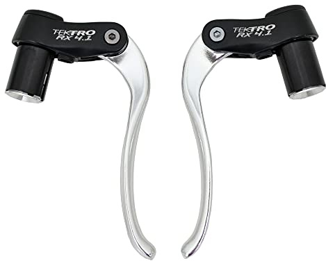 Tektro RX 4.1 Time Trial/TT/Triathlon Bar End Aero Brake Lever Set, Silver, MH1853