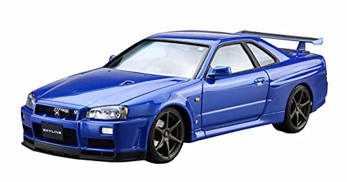 Aoshima 2002 Nissan Skyline GT-R BNR34 V-spec II 1:24 Model Kit Bausatz 058589