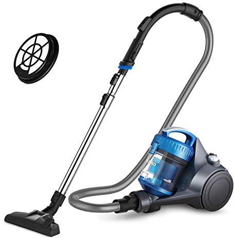 EUREKA Bagless Canister Vacuum Cleaner Aspiradora sin Bolsa, aspiradora Ligera para alfombras y Suelos Duros, W/Filtro, Azul