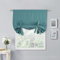 NICETOWN Verdunkelungsvorhang, Raumverdunkelung, Raffrollo, wärmeisoliert, Ballon-Fensterbehandlung, Schatten für Café/Büro/Weihnachtsdekoration (1 Bahn, Blaugrün, 101,6 x 137,2 cm (B x L)
