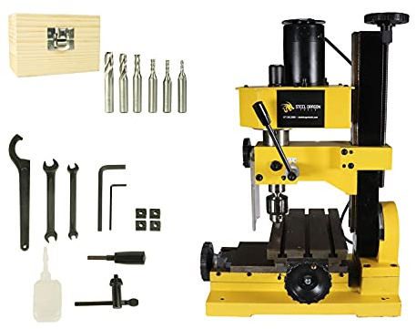 Steel Dragon Tools Variable Speed Mini Milling Machine Benchtop Drilling
