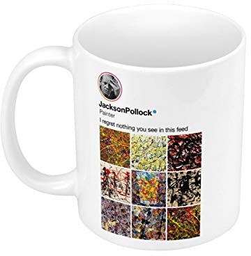 Fabulous Ceramic Mug 325ml Jackson Pollock Social Networks Painter