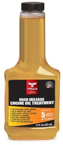 TRIAX Ölbehandlung mit hoher Laufleistung, Dichtungsrevitalisatoren, Korrosionsinhibitoren, Viskositätsstabilisatoren, Verschleißschutz, 12 oz./355 ml (1 Flasche)