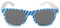 KarnevalsTeufel Bayernbrille Volksfest Bayrische Brille Blau Rot Accessoire Wiesn Partybrille Bavaria (Blau)