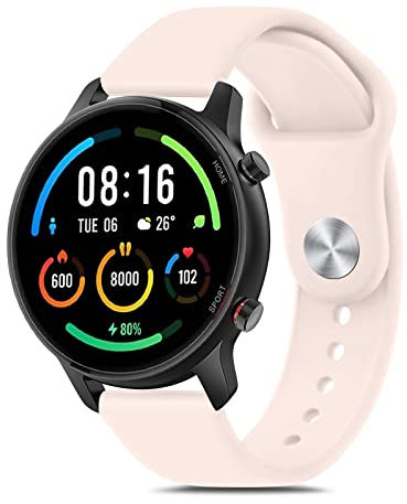 Vancle 22mm Cinturino per orologio Xiaomi Mi Watch/Xiaomi Watch S1/ Xiaomi Watch S1 Active, Cinturino di ricambio compatibile con Xiaomi Mi Watch Color Sport(Rosa)