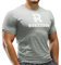 Rokksson Fitness T-Shirt für Herren - Kurzarm-Funktionsshirt, Slim Fit - Für Bodybuilding, Crossfit, Workout & Training - Atmungsaktiv & schnelltrocknend (Kieselgrau, L)