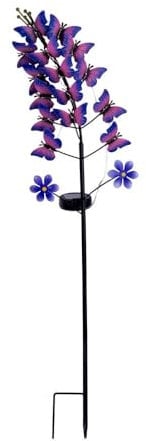Näve Steckleuchte Solarleuchte Erdspieß Terrassenlampe IP44 Akku schwarz LED H 76 cm