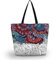 AOKSUNOVA Shopper Tasche Damen Einkaufstasche Faltbar mit Reißverschluss Stofftasche Bedruckt Shopping Bag Tragetasche