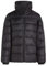 Tommy Hilfiger Women's Short Funnel Neck Down Puffer Jacket, Black (Black), L