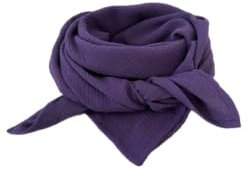 Glückspilz I Musselin Tuch Damen | Musselin Schal Damen | 130 x 130 cm | Schals & Tücher für Damen | Baumwolle | Musselintuch | XXL | LILA