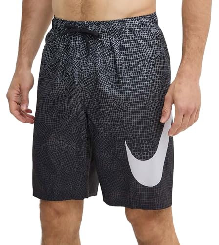 Nike 9 Volley Short Swimwear Cover Up, 001-Black, L Hommes