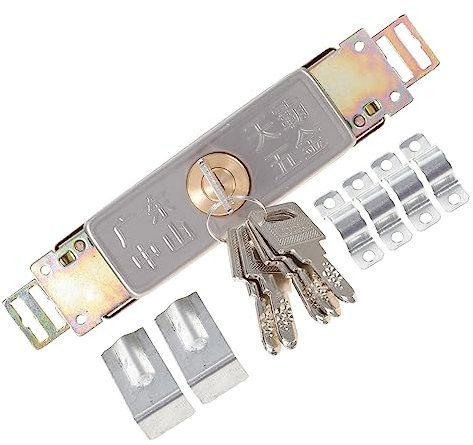 Hoement Serratura Per Porta Da Garage Con Chiavi Chiusura Sicura Per Portoni Antifurto e Resistente Alla Design Elegante e Pratico Per Magazzini e Garage