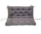 Kissen, Schaukelkissen für Gartenmöbel, Schaukelkissen, 3-Sitzer, Kissenpolster für drinnen und draußen, für Terrasse, Zweisitzer/Sofa, Grau 1 Mehrfarbig, 40 Zoll/100 cm