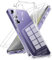 Vauki Trasparente Cover per Samsung Galaxy S24 5G con 2 Pezzi Vetro Temperato, Custodia Ultra Sottile Silicone Morbido TPU con Pellicola Protettiva, Antiurto Cellulare Case per Samsung S24