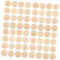 BESTonZON 64 Pcs Wooden Round Circle for Home Decoration Labels for Baskets Playset Storage Organizer Round Labels Bins Décor Basket for Wooden Discs Tag for Toys Organization