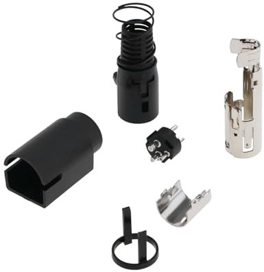 VGOL 4 Sets 3Pin 12V DIN Power Plug Compatible with Avtex Compatible with TFT Compatible with LCD Flatscreen Panel TVs (Unassembled)