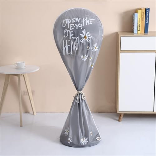 Funda lavable impermeable a prueba de polvo diseñada para mantener tu ventilador de pie limpio y seguro de la suciedad (B)