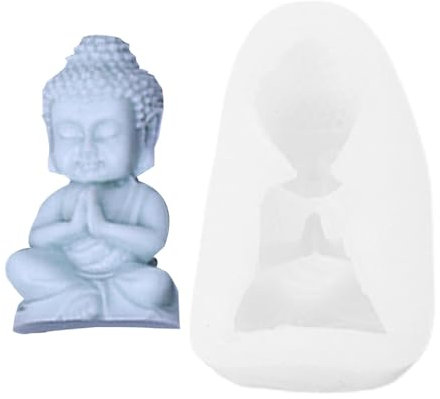 Moldes de flor de loto, moldes de silicona para velas de flor de loto-vela, artesanías de arcilla, barra de jabón, molde para velas