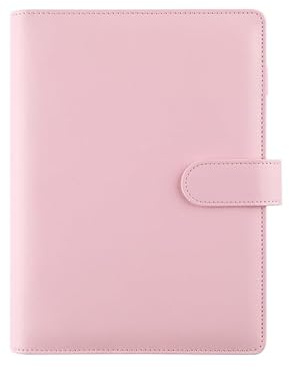 Frogetu Raccoglitore A5 ad 6 Anelli, Pelle PU Ricaricabile, 80 Pagine, Rosa