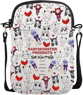 UJIMS Bmonster Album Merch K-Pop Mitglied Fans Crossbody Bag Forever Album inspirierte Geschenke K-Pop Musikliebhaber Geschenk, Bmonsterbag