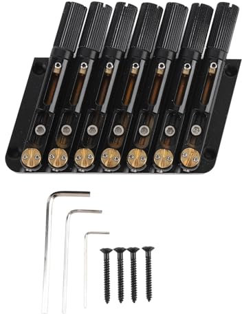 7 Strings Headless Guitar Bridge Alloy Stahl und Messing E -Gitarrenbrückenersatz (GA1127)