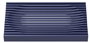 SDGBCXD, Jabonera, jabonera, jabonera doméstica Simple con Drenaje automático, jabonera con diseño de Rejilla de Drenaje, jabonera de Doble Cara,Jabonera(BLU)