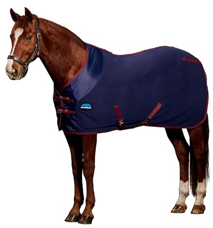 WeatherBeeta Anti-Static Fleece Cooler Standard Neck, Navy/Burgundy, 6'3