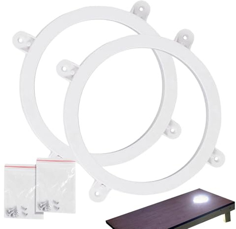 LED Cornhole Light Up Ringset - LED-Lichtringe für Cornhole Boards | Wasserdichte Cornhole Lights LED Cornhole Lights Batteriebetrieben für Nachtspiele, Schaufelturniere