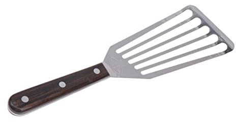 CONGARTENO Spatule Barbecue INOX Multifonction Pelle à Poisson Frit avec Fentes pour Égouttage Ustensile Cuisine et Polyvalent Petite