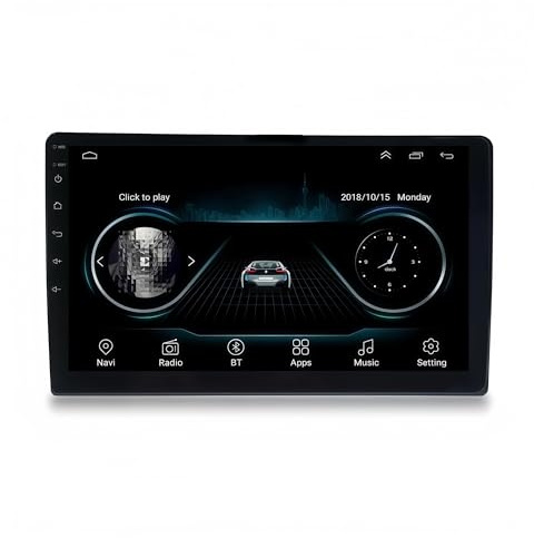 système de Navigation GPS pour Voiture Autoradio Double DIN 9 Pouces avec Lecteur DVD Android