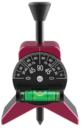 CashMuch Pipe Center Finder Werkzeug, Verstellbarer Blasenwinkelmesser Mit Magnet, Zentrierhilfe Für Rohre 1,5 Bis 6, Anodisiertes Aluminium, Ergonomischer Y-Iff, Für Schlosse