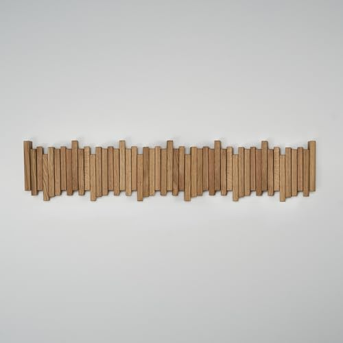 WECO Wandgarderobe (Klarlack, 99cm, 12 Haken)