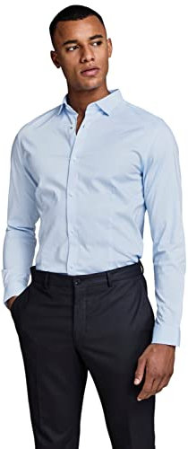 CAMICIE Uomo JACK&JONES Premium 12097662 PARMA CASHEMERE BLUE