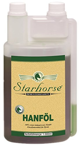 Starhorse Hanföl 1 Liter Dosierflasche für Pferde