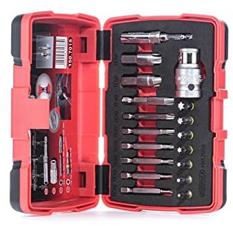 KS Tools 150.7015 1/4 + 10 mm Spezial-TX-Schrauben-Ausdreher-Satz, 18-teilig
