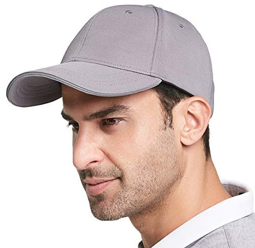 Gisdanchz Cappy Männer CAPI Herren Men Baseball Cap Mützen Basecap Herren Mütze Baumwolle Baseballkappe Cappi Cappy Mütze Schwarz Kappen Manner Männer Baseballcap Dunkelgrau